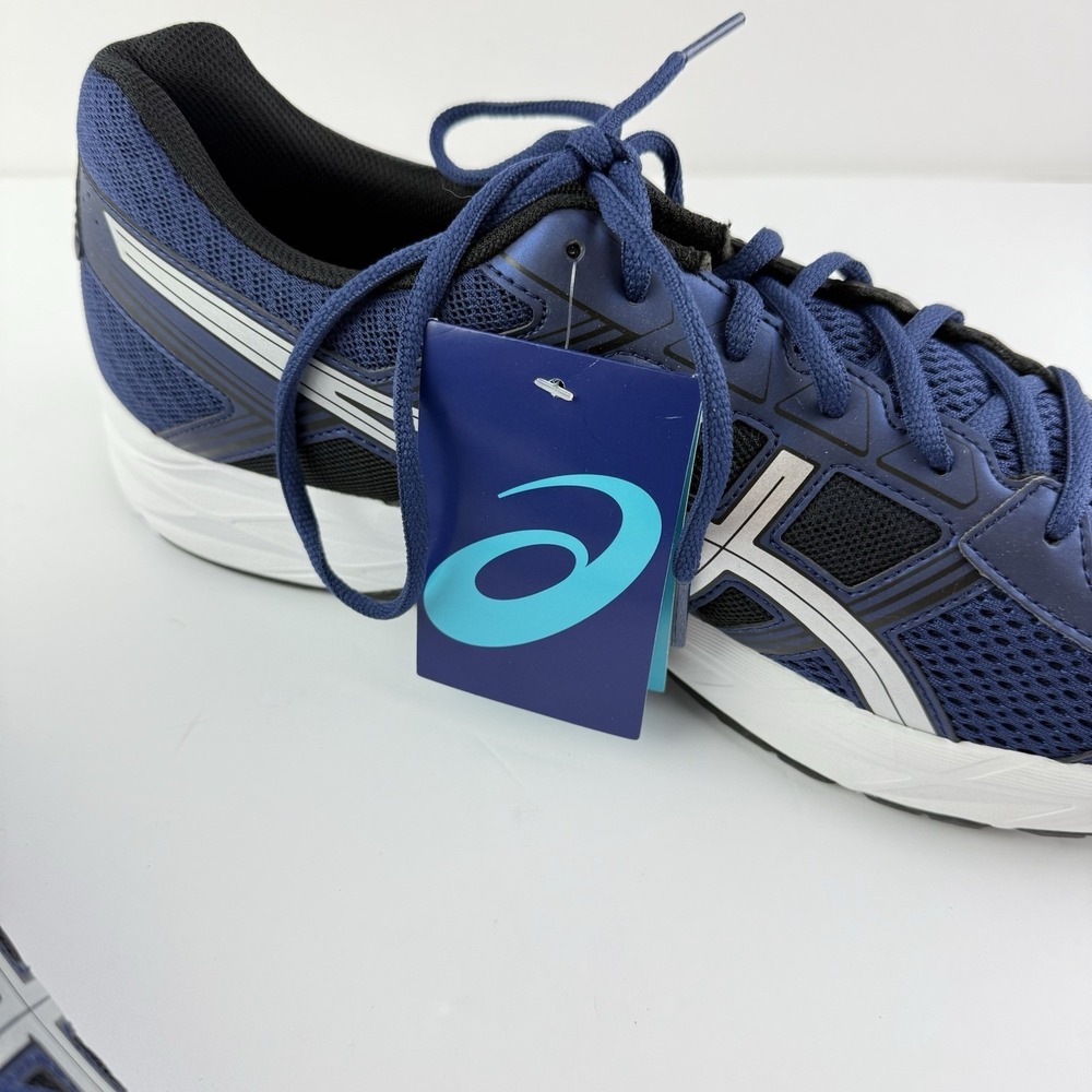 ASICS Gel-Contend 4 Men's Running Shoes Size 13 Blue Silver Red T715N Athletic - Picture 9 of 10